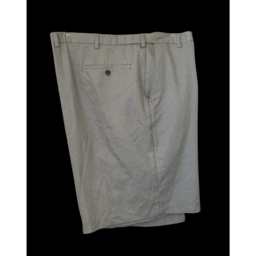 Haggar Mens Cool 18 Pro Gray Houndstooth Casual Shorts Mens Size 52 - Picture 3 of 9